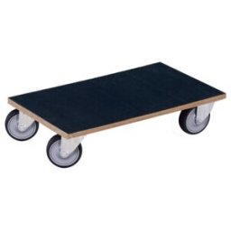 VARIOfit Chariot de meubles avec pneus thermoplastiques, tapis en caoutchouc strié 175 × 600 × 350 mm (mh-939.500)