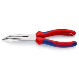Pinces à becs demi-ronds avec tranchant, (pinces bec de cigogne) Knipex (26 25 200 T BK)