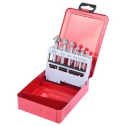 KS Tools Jeu de forets aléseurs HSS 90°, en box métal 6 pcs. (336.0406)