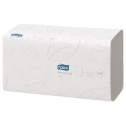 Serviettes TORK 2 couches, tendre, advanced blanc L260xl210env.mm adapté à 90 00 (120289)