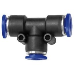 Raccord enfichable en T série bleue 2 x 4 / 1 x 6 mm L1 19,0 mm RIEGLER (138.0406)