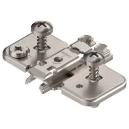 Blum Plaque de montage CLIP croix 0 mm acier Expando HV excentrique profondeur de perçage 11,5 mm nickelée emballage commercial (02364803)