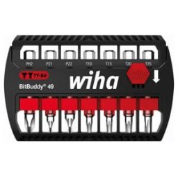 Wiha Jeu d'embouts BitBuddy® embout TY de 49 mm Phillips, Pozidriv, TX 7 pcs 1/4