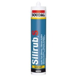 Soudal Silicone Salle de bain Silirub S blanc 300 ml (101669)