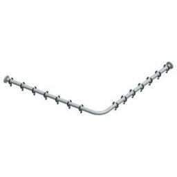 Keuco Set de tringles à rideau de douche Plan chromé, pour douche d'angle 100x100cm (14939011000)