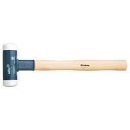 Wiha Massette sans rebond avec embouts très durs avec manche en hickory, embout de massette rond (39014) 60 mm (39014)