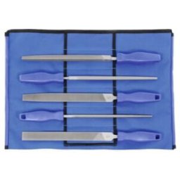 Dick Jeu de limes universelles 5 pièces, dans une trousse taille 2, Longueur sans queue: 200 mm (13552020)