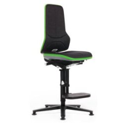 bimos Neon chaise haute rembourrage tissu Flexband vert assise 590-870 mm technique synchrone (9571-6801-3280)