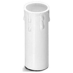 Houben Manchon de bougie E14 Goutte 100 mm blanc (100164)