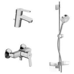 Hansa HANSAPRIMO Pack robinetterie de salle de bain chromé (49010000)