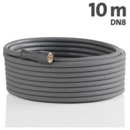 Tuyau haute pression Kränzle en treillis d'acier 10 m NW 8 400 bar 2SN Version alimentaire gris/bleu (410811)