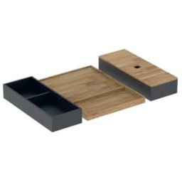 Geberit Ensemble insert tiroir 60 cm large, pour tiroir supérieur, bambou (502349001)