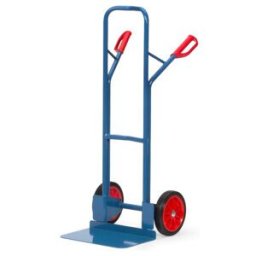 fetra Diable en tube d'acier B1326V - roues à bandage caoutchouc, charge max. 300 kg (B1326V)