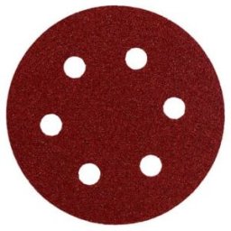 10 feuilles abrasives auto-agrippantes, 80 mm, P 120, série « professional », pour bois et métal, pour ponceuse excentrique metabo (624045000)