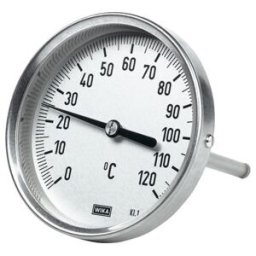 Riegler Thermomètre bimétallique, haute qualité, L1=63/L2=43, Ø 100, 0°C à 250°C (5245)