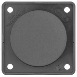 Berker Bouchon aveugle anthracite avec plaque de fixation 945162505 (945162505)