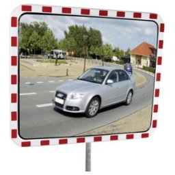 Dancop Miroir de circulation anti-givre carré L600xH400 mm pour extérieur surface miroir inox ; Dancop International (TM-B INOX 40 X 60)