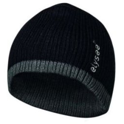Bonnet tricoté Ole universel noir/gris 100 % polyacrylique/matelassage 100 %PES ; Feldtmann (2314)
