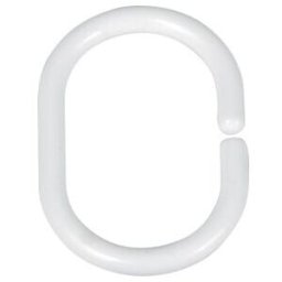 WENKO Anneaux pour rideau de douche blanc, lot de 12 (19191100)