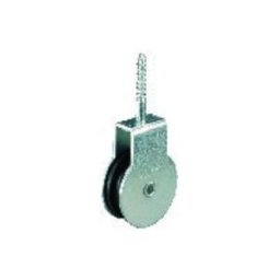 PÖSAMO Poulie à rouleau avec vis galZn pour câble Ø env. 6,0 mm (2100900001)