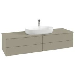 V&B; Meuble sous lavabo sans structure de façade Antao 160x50cm, HL, WBP Lac, st. Gr m Lac ; Villeroy & Boch (K25050HK)