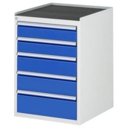 Armoire à tiroirs Rau avec tapis antidérapant 5 tiroirs L 2x120 2x150 1x180mm (03-L5.11A-MT.11)