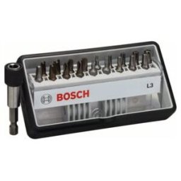 Embouts de vissage courts qualité extra-dure Robust Line, set de 18 pièces + 1 (L) 25 mm, 18 + 1 pièce ; Bosch (2607002569)
