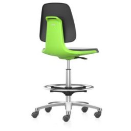 Labsit siège haut sur roulettes Bimos, 560-810 mm, simili-cuir, coque d'assise vert (9125-MG01-3280-525)