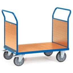 fetra Chariot à double parois frontales 2522 - charge max. 600kg Pneus TPE (2522)