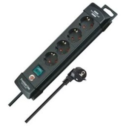 Bâti de prises pour chaises d'incendie 4 voies 1951140100 Premium-Line noir 1,8m H05VV-F 1951140100 ; Brennenstuhl (1951140100)