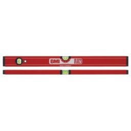 Niveau à bulles SUPERSTAR 699 A 200 cm aluminium rouge ± 0,5mm/m BMI (699200AS)