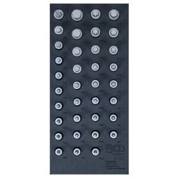 BGS technic Insert de servante d’atelier 1/3: Jeu de douilles à embouts carré femelle 12,5 mm (1/2