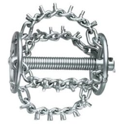 Tête de filature à chaîne Rothenberger avec pointes, 4 chaînes et anneau, 22 mm 150 mm (72286)