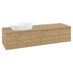 V&B; Meuble sous lavabo avec structure de façade Antao 160x50 cm, couleur WBP chêne miel, chêne miel ; Villeroy & Boch (K26111HN)