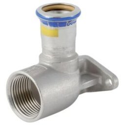 Geberit Coude de raccordement gaz Mapress 90°, pour compteur gaz, ES, 22mmxRp 1 (91099)