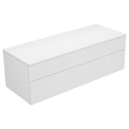Keuco Buffet Edition 400 140x47,2x53,5cm, 2 portes, blanc/anthracite brillant (31763800000)