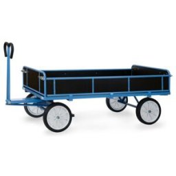 fetra Chariot à plateaux manuels 6456V - charge max. 1250kg pneus pleins (6456V)