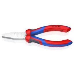 KNIPEX Pince à becs plats chromée avec gaine 160 mm (20 05 160)