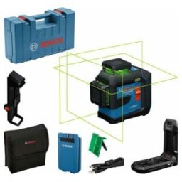 BOSCH Linienlaser GLL 80-33 G, BA 3,7 V 3,0 Ah XL + câble USB-C® dans mallette artisan (0601065501)