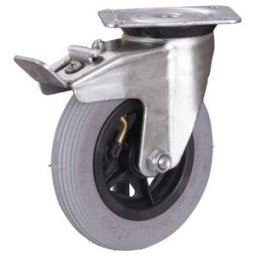 VARIOfit Roue de frein avec pneu gonflable 150 × 30 mm gris (dpl-150.001)