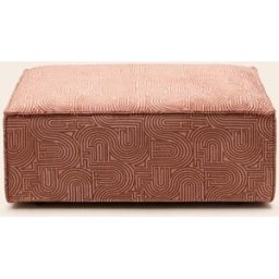 MADURA Pouf Dyonis Klark rose de pêcher caramel - ROSE 60x93xH37 cm