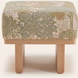 MADURA Tabouret Anca Alisia naturel et vert - VERT 50xP40xH45 cm