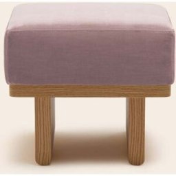 MADURA Tabouret Anca Dalila nacre rose - ROSE 50xP40xH45 cm