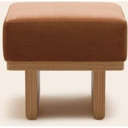MADURA Tabouret Anca Dalila fauve - MARRON 50xP40xH45 cm