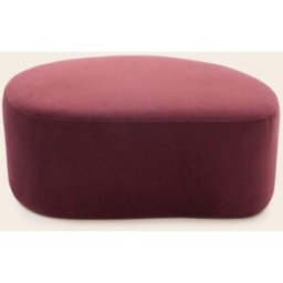 MADURA Pouf Julika Opal aubergine douce - VIOLET 95x70xH40 cm