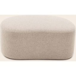 MADURA Pouf Julika Glory naturel - BEIGE 95x70xH40 cm