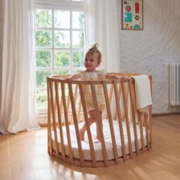 Charlie Crane Drap housse Milk pour lit bébé Lugo (70 x 90 cm)