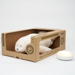 Moonie Peluche veilleuse Phoque nature bio blanc polaire