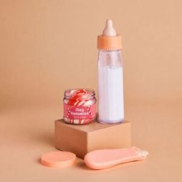 Tiny Harlow Coffret repas petit pot et biberon magiques pour poupée Sucre d'orge