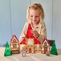 Cleverclixx Kit de construction magnétique Calendrier de l'Avent (46 pièces)
